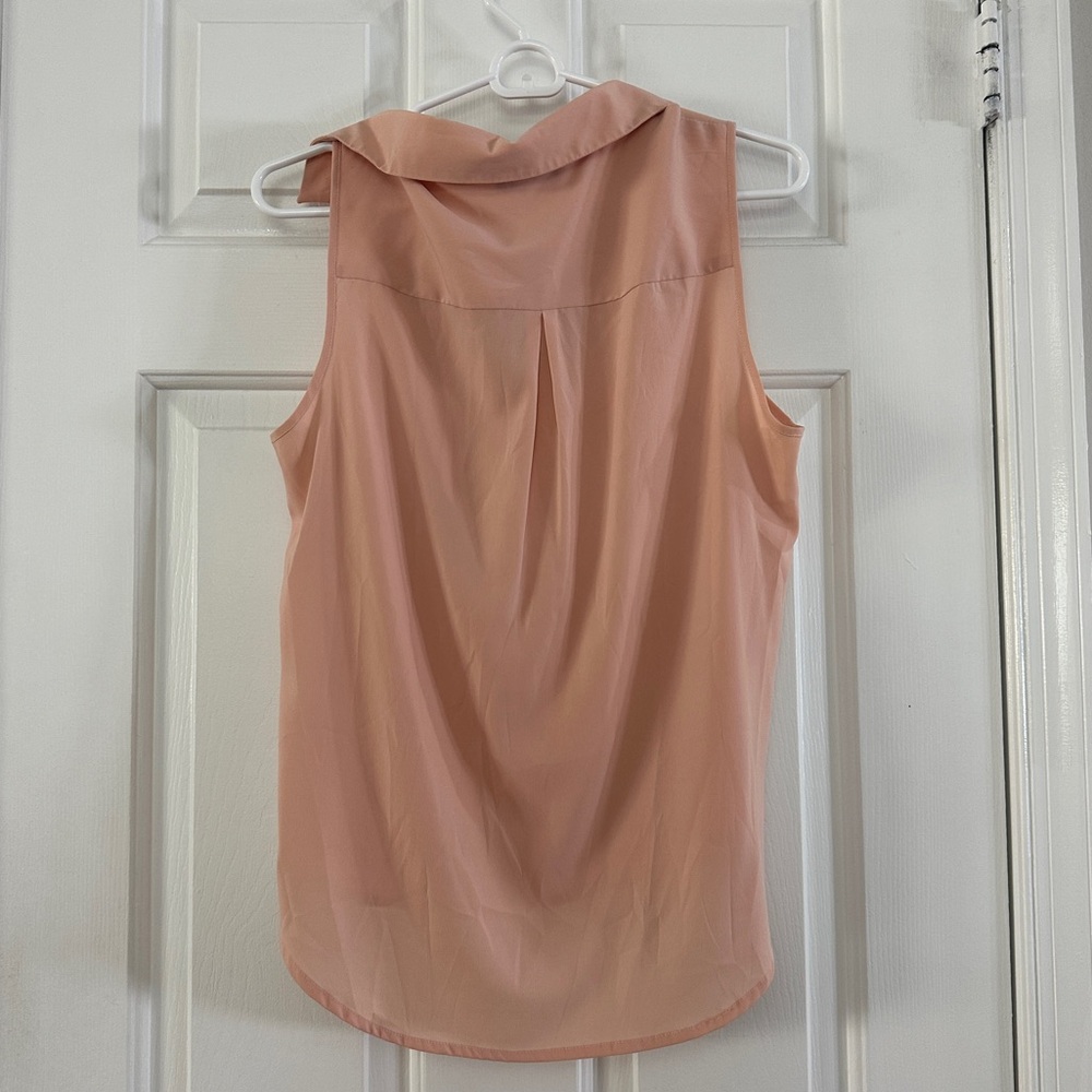 Tommy Hilfiger Light Pink Ruffle Button Blouse - Picture 2 of 2